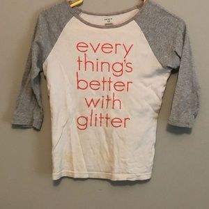 3/4 length sleeve t-shirt